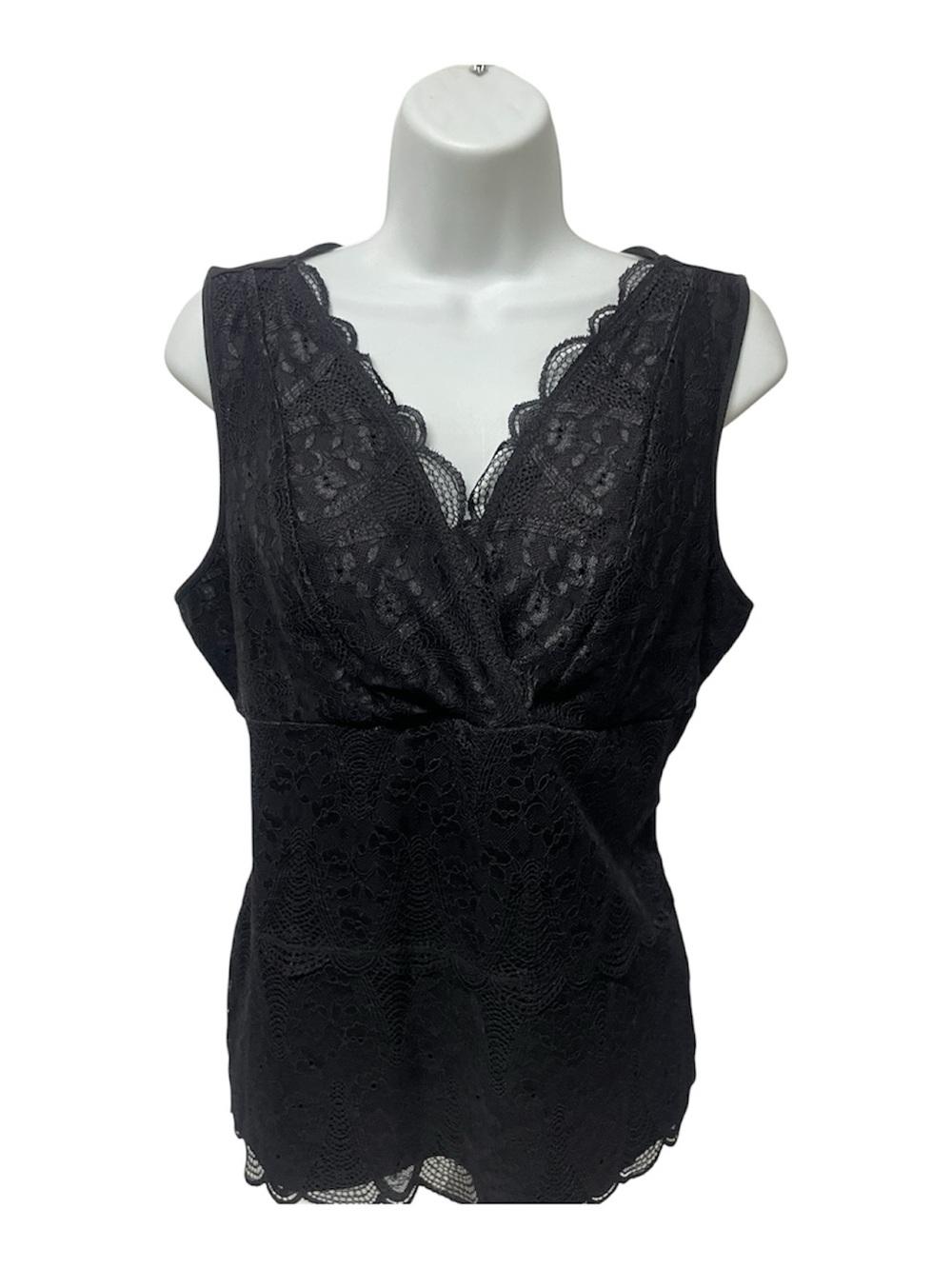 Daisy Fuentes Black Lace V-Neck Camisole